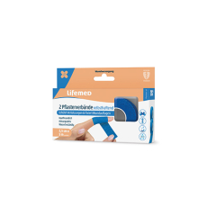 2 Rollen Pflaster, selbsthaftend 5 m x 2,5 cm blau